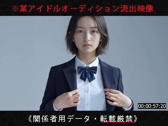 Blue Frames❤某アイドルオーディション流出映像【No.1009】【制服】制服