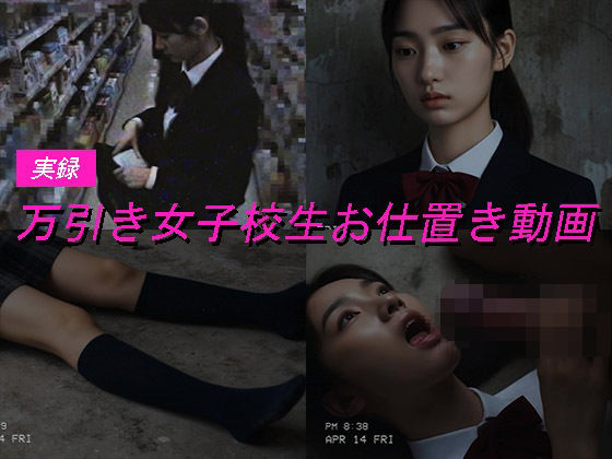 Blue Frames❤万引き女子校生のお仕置き謝罪動画 4【制服】制服