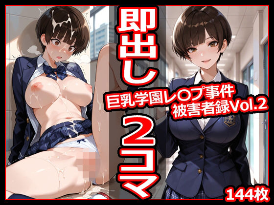 今日はもう寝る❤巨乳学園レ〇プ事件被害者録Vol.2 即出し2コマ【辱め】辱め