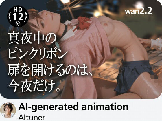 AItuner❤【12分HD】真夜中のピンクリボン――扉を開けるのは、今夜だけ。【3DCG】3DCG