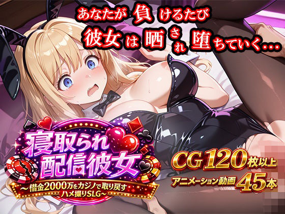 ノワールワークス❤寝取られ配信彼女 〜借金2000万をカジノで取り戻すハメ撮りSLG〜【動画・アニメーション】動画・アニメーション