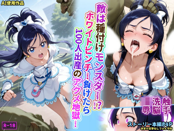 あかめ・てい❤敵は種付けモンスター！？ホワイトピンチ！負けたら100人出産のアクメ地獄！【拘束】拘束