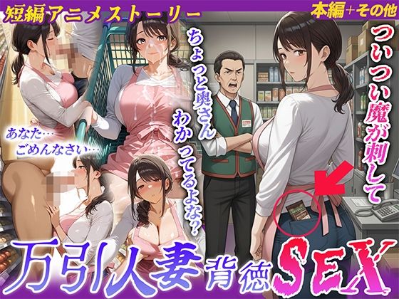 桃色まんごー❤【ストーリー動画あり】万引人妻背徳SEX【動画・アニメーション】動画・アニメーション