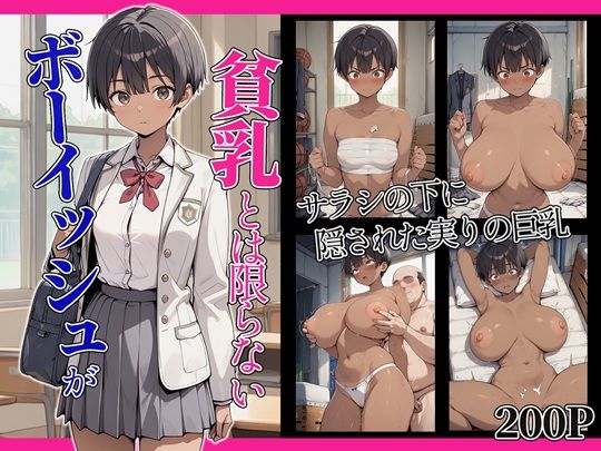 妄想空間❤ボーイッシュが貧乳とは限らない【制服】制服