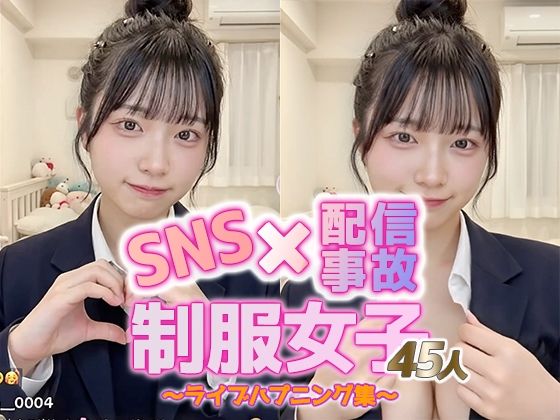 sokunukiai❤【動画】SNS×配信事故｜制服女子45人のライブハプニング集【動画・アニメーション】動画・アニメーション