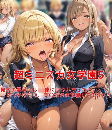 私はいつでもここにいる❤超ミニスカ女学園5〜パンツ丸見えの黒ギャルJK達にセクハラしたり、ぶっかけたり、チ〇ポのお世話してもらうイラスト集〜【制服】制服