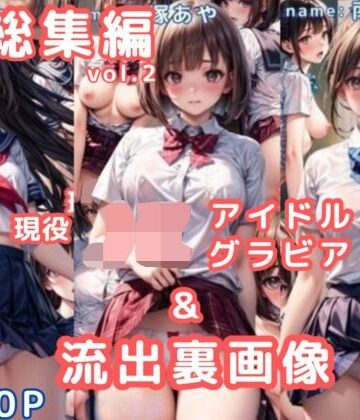 AIらぼんぬ❤グラビア＆裏画像 JKアイドル 総集編vol.2【イラスト・CG集】イラスト・CG集