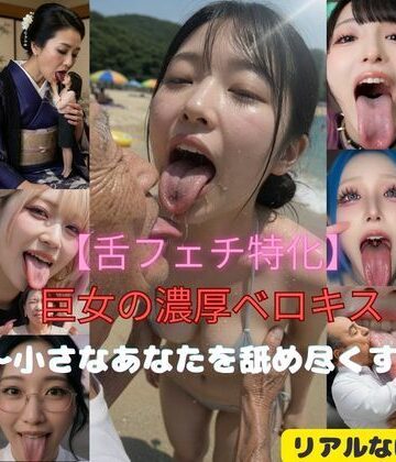 変態おんなラボ❤【舌フェチ特化】巨女の濃厚ベロキス〜小さなあなたを舐め尽くす〜【動画・アニメーション】動画・アニメーション