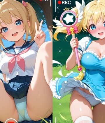 JK・JC愛好会❤現役J○が撮影会でパンチラを撮られ生涯オカズ化3―魔法少女に変身してご奉仕―【制服】制服