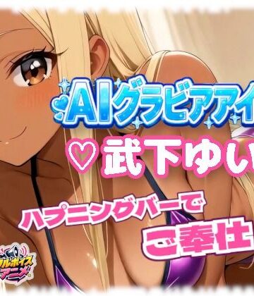1億年LOVE❤AIグラビアアイドル「武下ゆい」が「ハプニングバー」でご奉仕デビュー！！【巨乳】巨乳