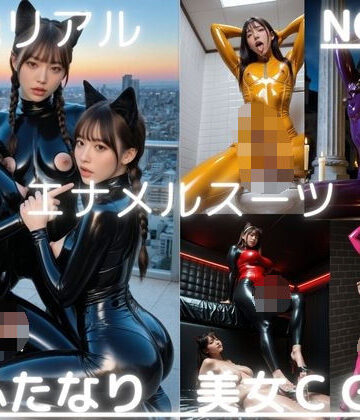 AI男の娘ちゃんず❤超絶リアル！！エナメルスーツ！かわいいふたなりCG集 No.38【緊縛・拘束・各種ポーズ・足こき・キャットガール】大容量495枚【拘束】拘束