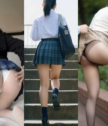 後ろ姿が好きすぎて❤日常のエロい太ももとパンチラ＜JK・ミニスカ美女編＞【制服】制服