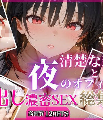 RinoRino❤清楚な新人と夜のオフィスで中出し濃密SEX【総集編】【OL】OL