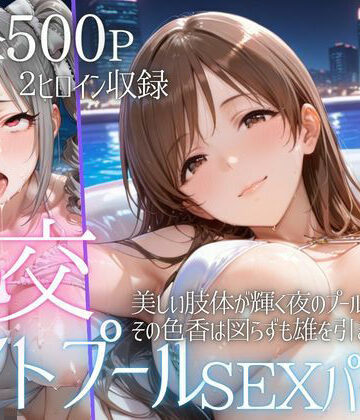AIアトリエ倶楽部❤リフレッシュのはずが…ナイトプールでビキニ乱交SEX part4【巨乳】巨乳