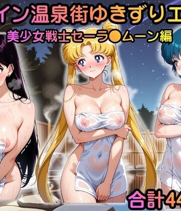 砂の城❤ヒロイン温泉街ゆきずりエッチ 美少女戦士セーラ●ムーン編【野外・露出】野外・露出